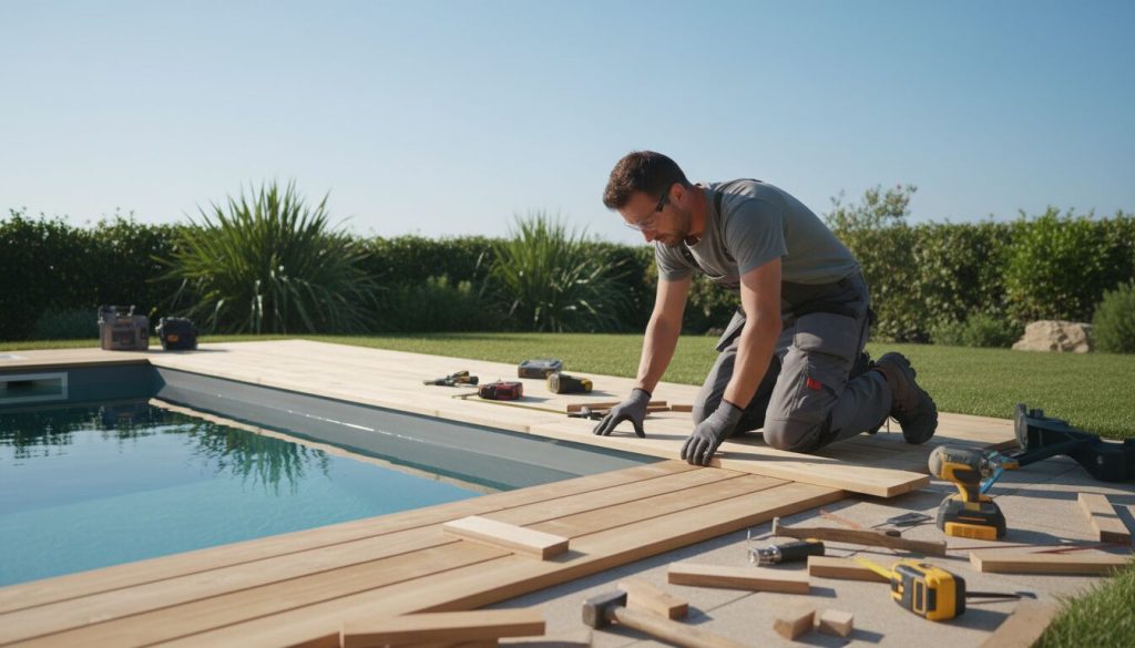 Découvrez notre guide complet pour la pose de margelle en bois autour de votre piscine, conseils pratiques, choix des matériaux et étapes pour un rendu esthétique et durable.