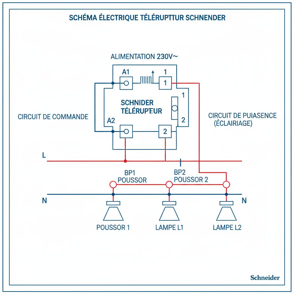 Découvrez comment brancher un télérupteur Schneider facilement grâce à notre guide complet avec schéma pour une installation électrique sécurisée et efficace.