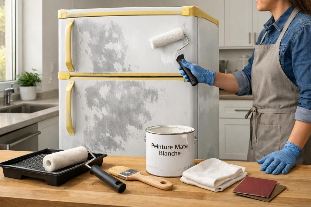 apprenez étape par étape comment peindre un réfrigérateur avec notre guide complet. découvrez les astuces et techniques pour donner un nouveau look à votre appareil facilement et durablement.